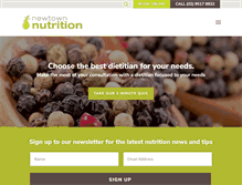 Tablet Screenshot of newtownnutrition.com.au